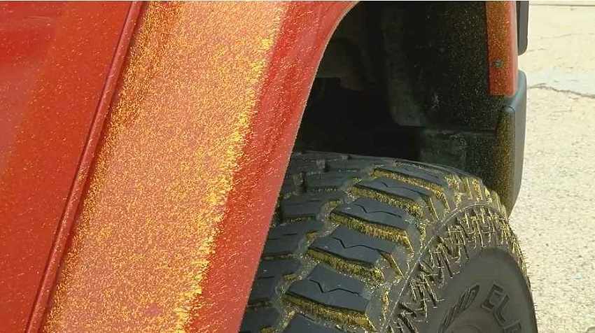 How to Remove Yellow Road Paint from Wheel Wells 
