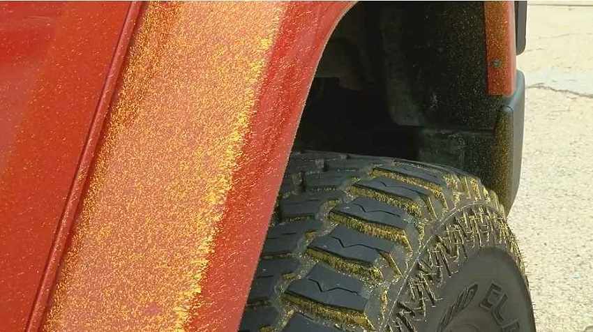 How To Remove Yellow Road Paint From Wheel Wells