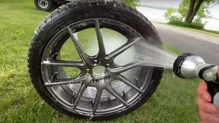 Wash the Rims and Tires