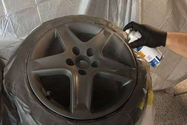 painting the wheels