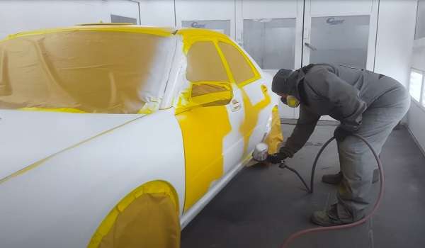 Two Stage Paint on a Car